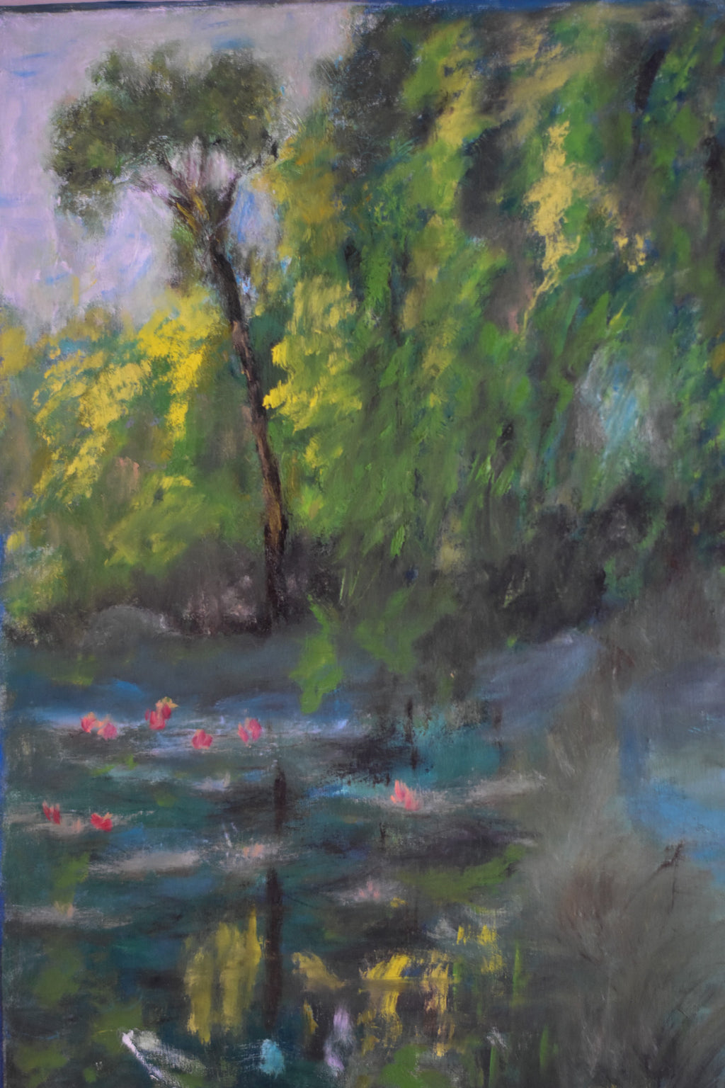 Serenity - French Water Lily Pond Landscape