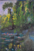Serenity - French Water Lily Pond Landscape
