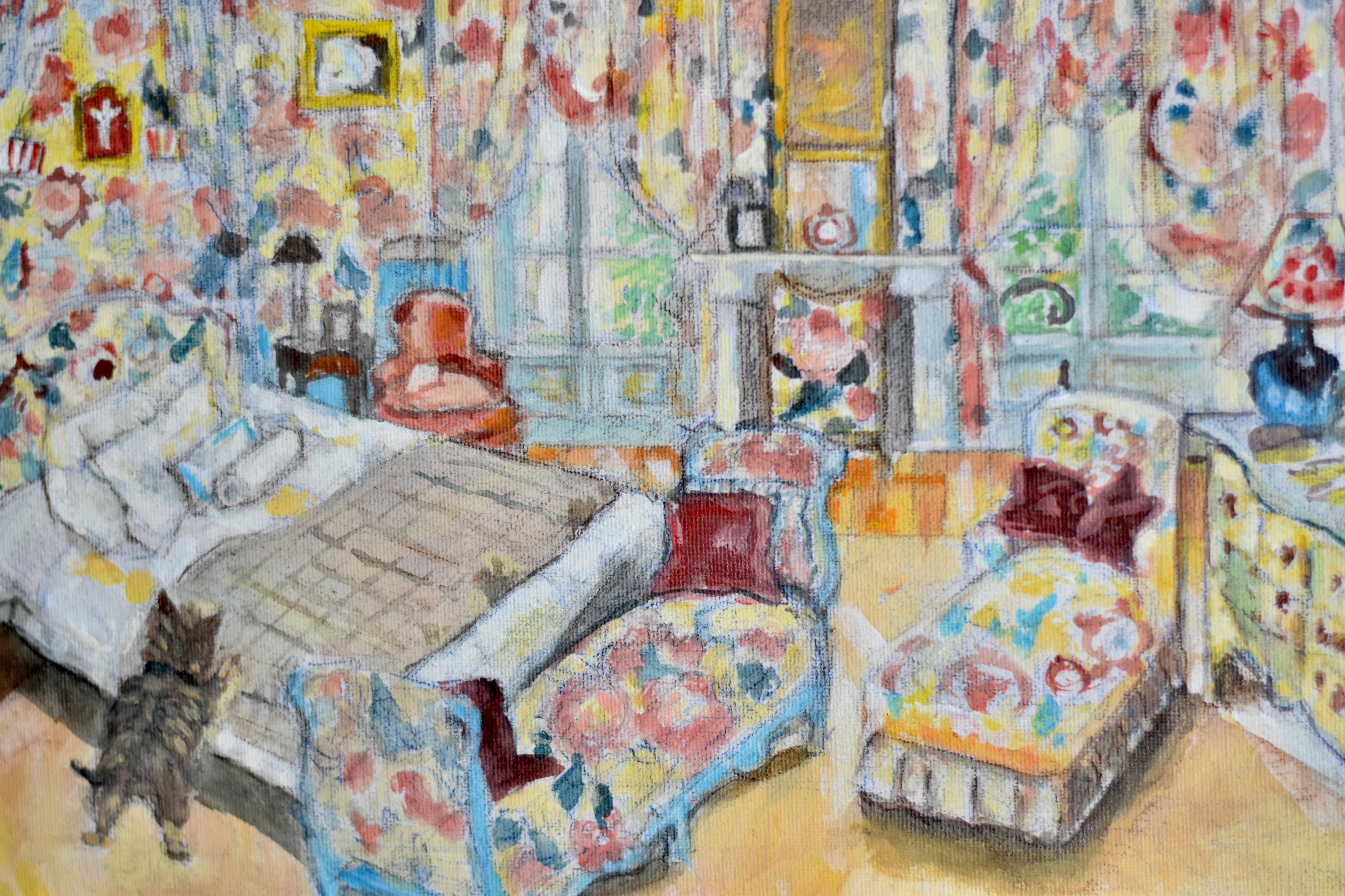 The Wallpaper Room - Original Painting