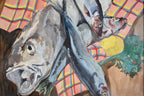 Catch of the Day | Original Mid-Century Fish Still Life