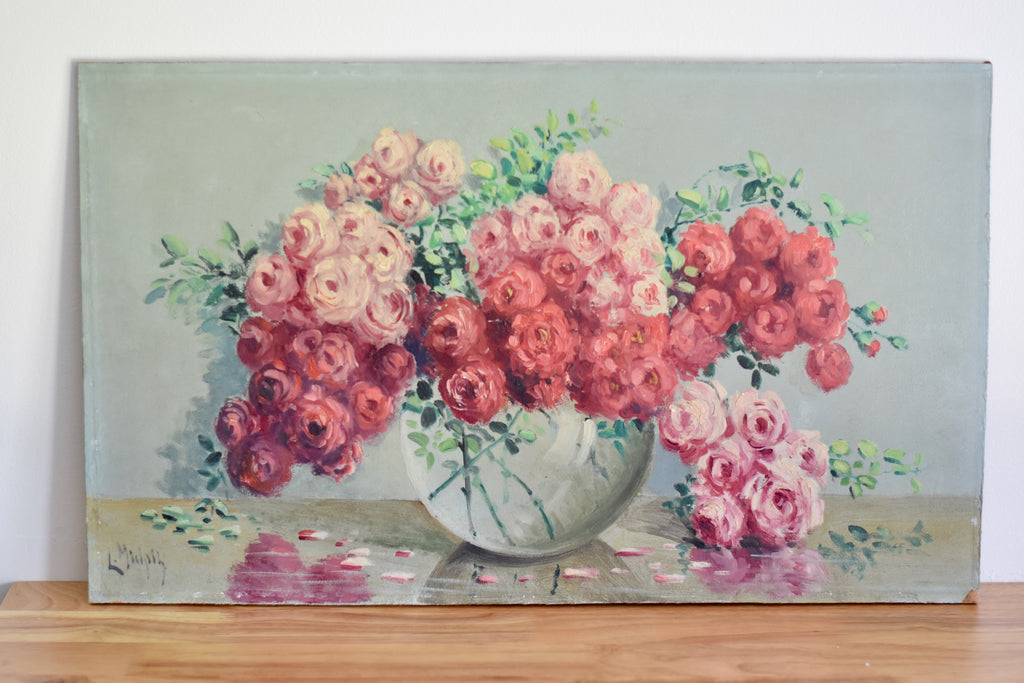 Rose Study | Large Original Floral Oil on Canvas