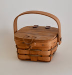 Vintage 1990 Longaberger Shamrock Basket with Handle