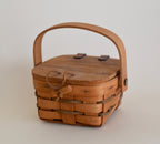 Vintage 1990 Longaberger Shamrock Basket with Handle