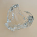 Sevres Freeform Crystal Ashtray | Mid-Century French Art Glass