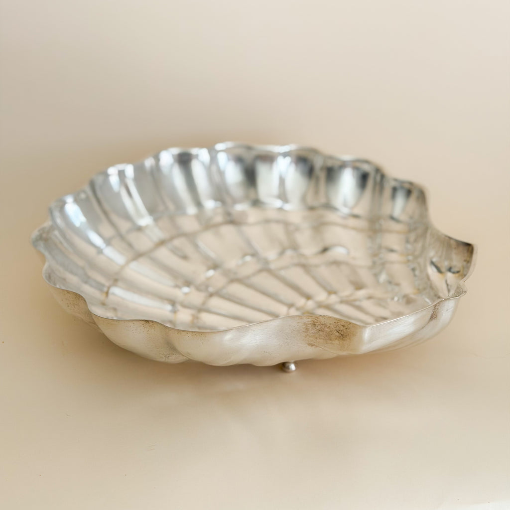 Porciani Silverplate Shell Tray
