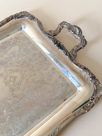 Harlequin Silver Plate Tea & Coffee Service with Tray