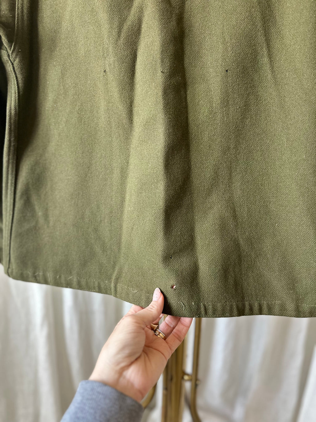 Green Wool Military