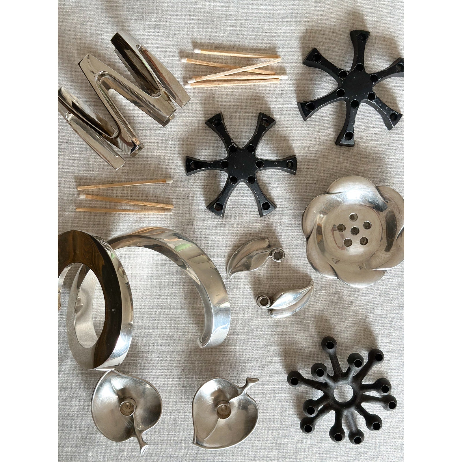 Dansk Design with Light Flower Silverplate Candle Holder