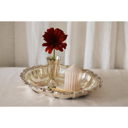 Elegant Set of Three Two's Company Queen Anne Silver Vases