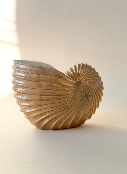 Vintage Ceramic Nautilus Planter
