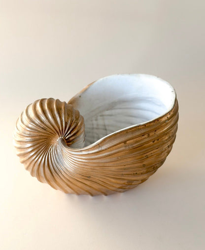 Vintage Ceramic Nautilus Planter