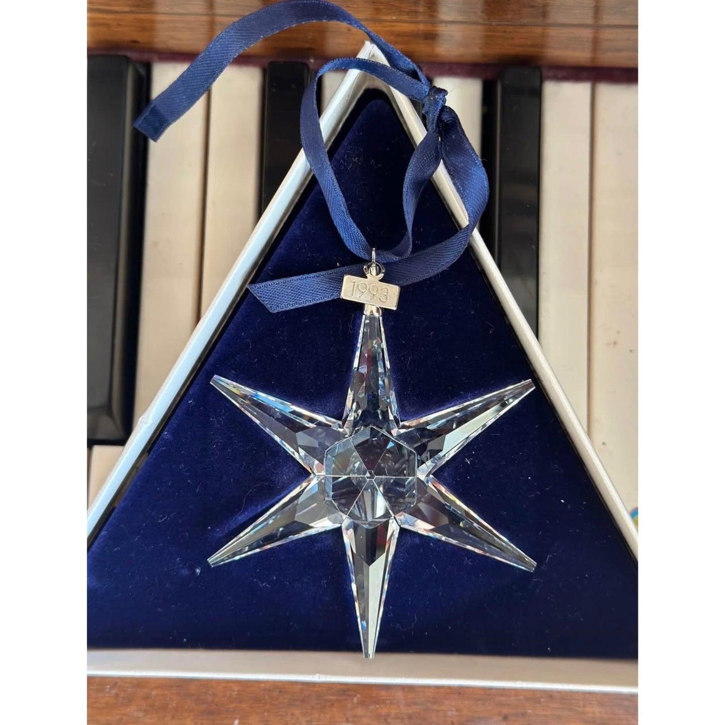 1993 Swarovski Snowflake Ornament - In Box