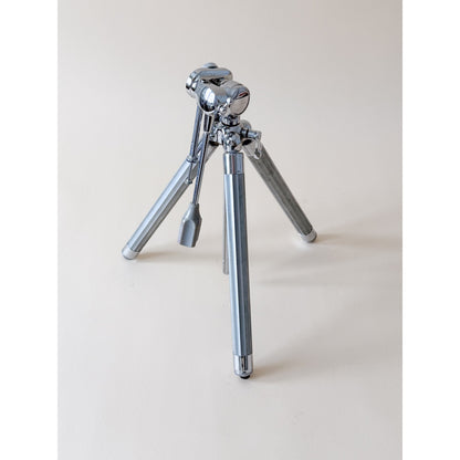 Vintage VIVO 9-Section Elevator Chrome Tripod with Case