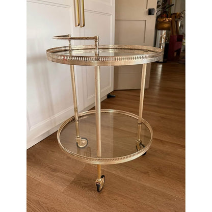 Vintage Regency Bar Cart