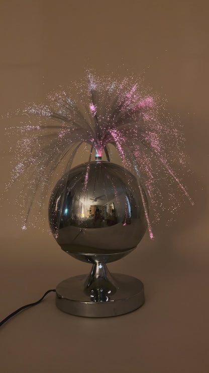 Vintage Fantasia Fiber Optic Rotating Lamp